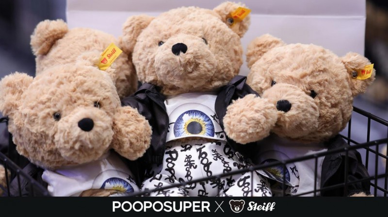 2025年重磅首发：POOPOSUPER×Steiff史戴芙限量联名泰迪熊全球疯抢中！